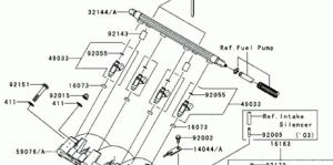 Форсунка, Kawasaki STX-12F     49033-3707 ― 1998-2024  NEXT