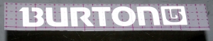Наклейка светоотражающая BURTON (75мм x 25мм) ― 1998-2024  NEXT
