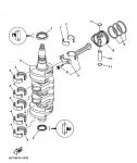 вкладыши коренные YAMAHA F40 / F50       6C5-11416-30