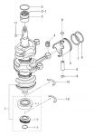 Поршневое кольцо STD  Tohatsu M40D2 / M50D2  356-00011-0