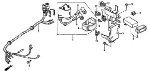 Коммутатор HONDA BF9,9 / BF15      30580-ZV4-023 / 30580-ZV4-013 ― 1998-2024  NEXT