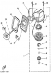 Пружина ручного стартера YAMAHA 2C  6A1-15705-00