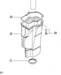 Прокладка под глушитель Tohatsu M40 / M50   (3C8-61181-0)  3C8-61181-2