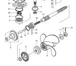 Шестерня переднего хода TOHATSU  M9,9 / M15 / M18  (350-64010-0)  350-64010-2