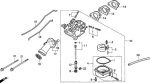 Ремкомплект прокладок карбюратора Honda BF9.9-BF90  16010-ZV4-005