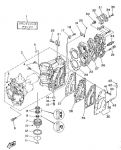 Холодильник выхлопного коллектора Yamaha 40J / 40G  6F5-41111-01-9M