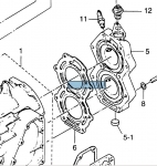 Прокладка под головку Tohatsu M40C    (345-01005-0) 345-01005-1