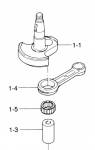 Шатун Tohatsu M4C / M5B / M5BS   369-00040-0